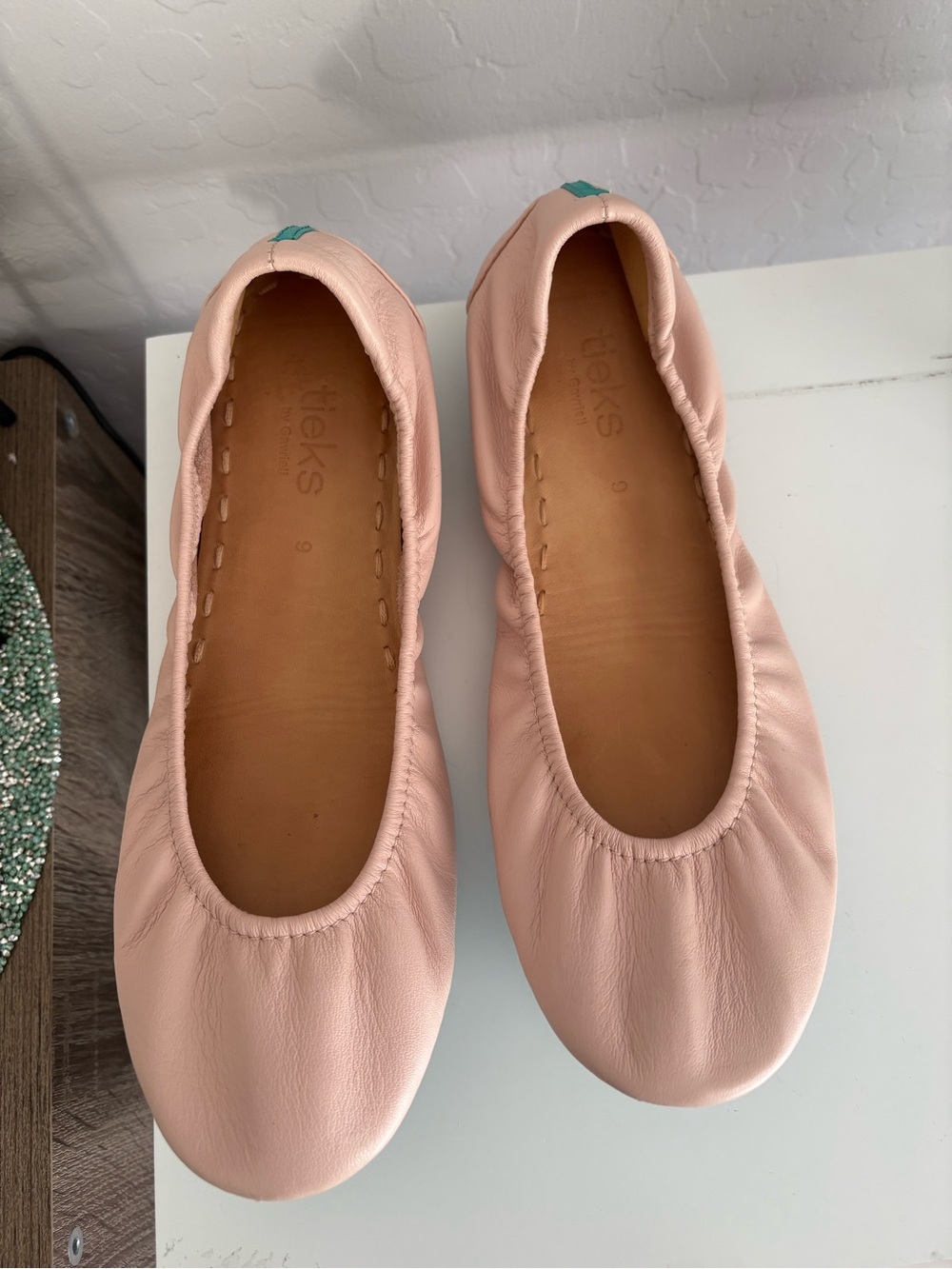 tieks flats ballerina pink size 9